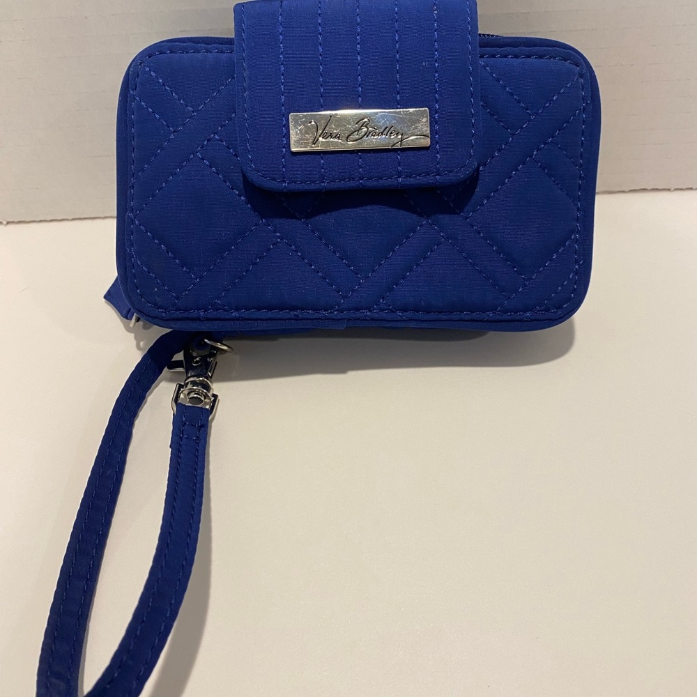 Vera Bradley Royal Blue Quilted Wristlet